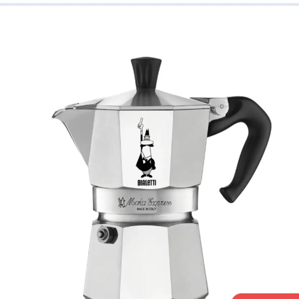Bialetti  MOKA EXPRESS 3-Cup Stovetop Coffee Maker - Expresso Silver New - Picture 5 of 15